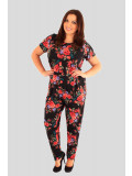 Isabella Plus Size Tropical Floral Print Jumpsuits 18-24