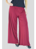 EVALYN Plus Size High Waist Stretch Wide Leg Flared Palazzo Pants 16-26